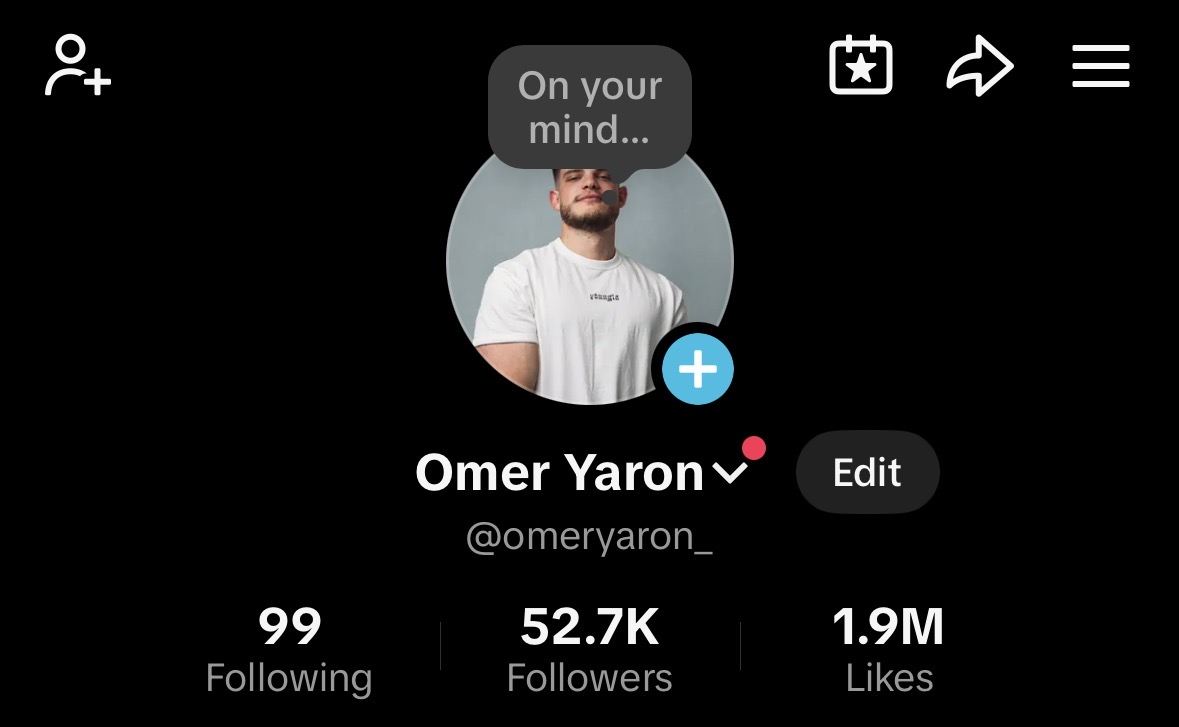 עוקבים טיקטוק עומר